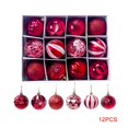 thumbnail image 1 of MesaSe Red PVC Mini Hanging Baubles Small Christmas Ball Ornaments  12 Count, 1 of 2