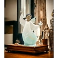 thumbnail image 2 of Ceramic African American Guardian Angel Girl with Dove Figurine Home Decor Religious Decor Religious Gift Church Decor,, 2 of 3