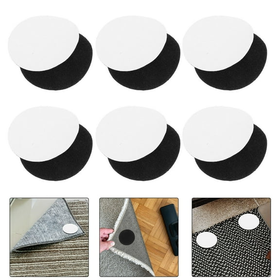 VORCOOL Adhesive Hook and Loop Dots Black 20Pairs 2.4In Round