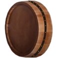 thumbnail image 1 of Oak Wine Barrel Wall Decor - Half Barrel Hanging Wine Rack, Handmade Beer Barrel for Home, Hotel, or Wedding Photography Props, Rustic Storage for Winery Wine Cellar, 1 of 5