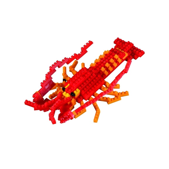 Brixies Brick Model LOBSTER 3-D Model Brick Building Kit