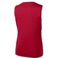 thumbnail image 6 of Sport-Tek Ladies Sleeveless PosiCharge Competitor V Neck Tee-S (True Red), 6 of 6