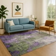 thumbnail image 7 of Addison Rugs Mayfield Premium Machine Washable Transitional Abstract Olive Rectangle Rug, 3' x 5', 7 of 7
