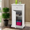 thumbnail image 4 of Costway Storage Floor Cabinet Wall Shutter Door Bathroom Organizer Cupboard Shelf, 4 of 10