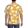 thumbnail image 3 of Bixox Men's Funny Chicken Printed Short Sleeve Skinny Athletic T-Shirt, 3 of 6