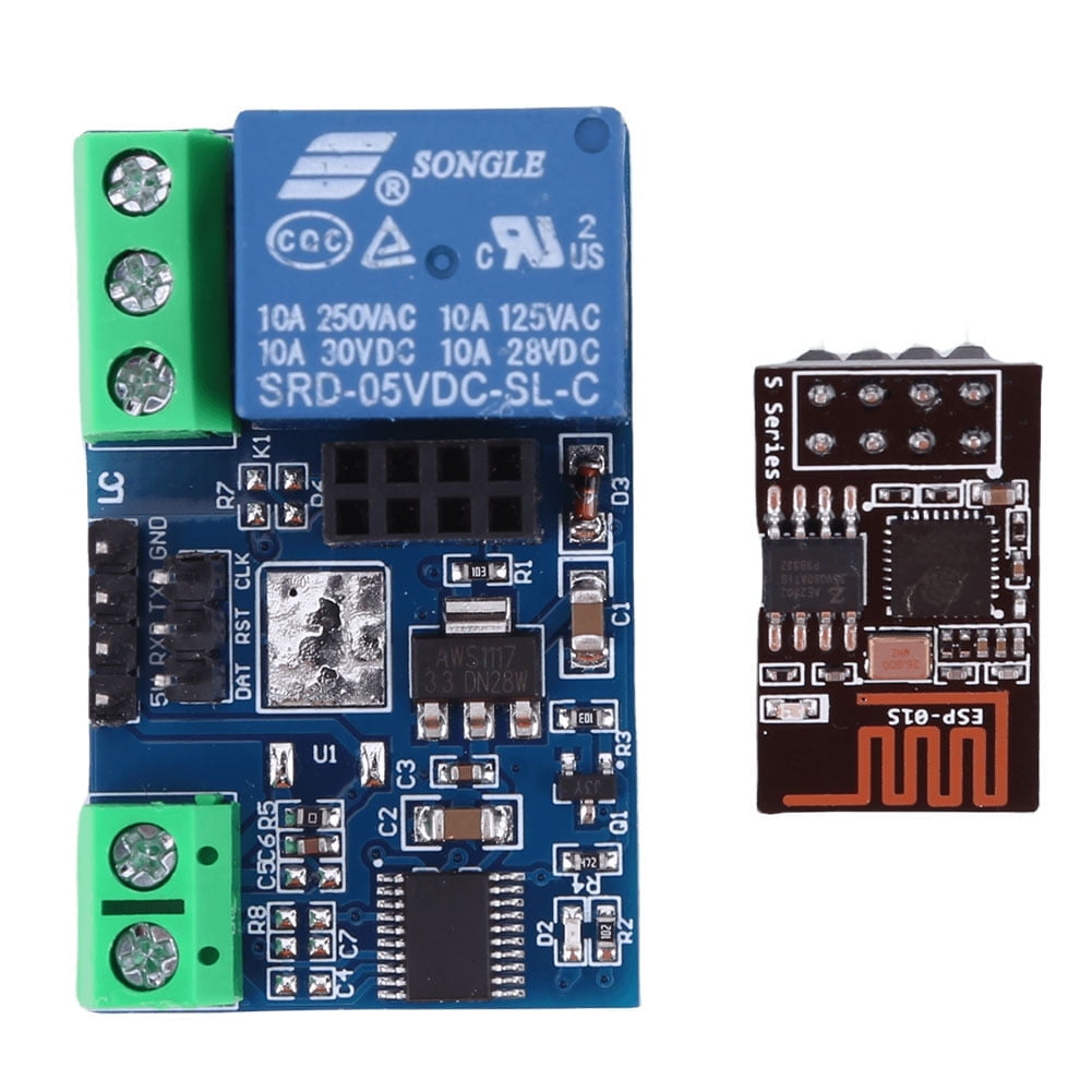 WIFI Relay Module 5V/12V ESP8266 WiFi Control Relay Board for Arduino ...