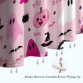 thumbnail image 6 of Halloween Pink Ghosts and Witchy Elements Shower Curtain 36"x72" ,Bathroom Decorative Shower Curtains Set with 12 Hooks,Modern Waterproof Washable Shower Curtain, 6 of 6