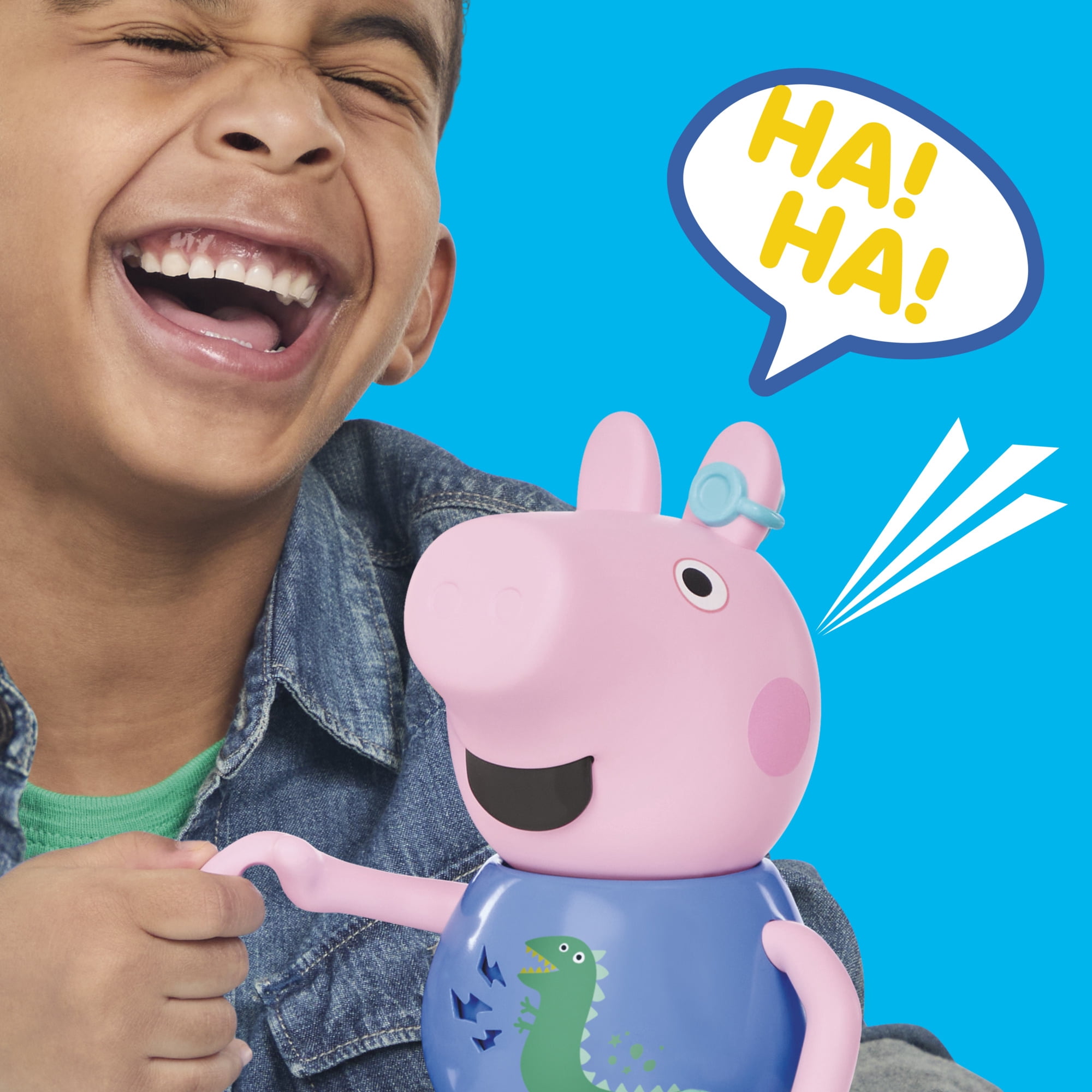 Peppa Pig Toys Joke & Sing George Figure, Musical Preschool Toys for Boys and Girls, 3+