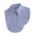 thumbnail image 3 of Corbata falsa , práctica, cómoda, fácil de usar, versátil, tipo camisa corta Rayas azules, 3 of 8