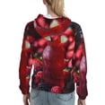 thumbnail image 7 of Kdxio Berry Infused Refreshment Print Womens Oversized Hoodies Sweatshirts Hooded Pullover Tops Sweaters Casual-Large, 7 of 7