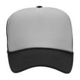 thumbnail image 6 of Couver 5 Panel High Crown Front Split Mesh Polyester Foam Trucker Hat, Black Grey Black, 6 Count, 6 of 7