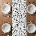 thumbnail image 6 of Black Eucalyptus Leaves Table Runner - 120 Inch Long, Kitchen Dining Table Runner Dresser Scarves, Summer Botanical Watercolor Retro Farmhouse Decor for Coffee Tables Wedding Party Banquet, 6 of 8