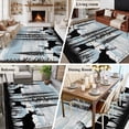 thumbnail image 5 of Deer Bear Area Rug 6x9 FT, Non Slip Living Room Throw Carpet, Retro Farmhouse Trees Forest Wooden Grain Washable Soft Large Floor Carpet Non-Shedding Rug for Bedroom Dining Room Play Room, 5 of 9