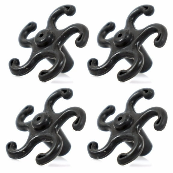 LIVABIT Archery Compound Bow String Silencer II Black 4 Pack