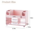 thumbnail image 4 of Organizador de maquillaje UFORU con 2 cajones grandes, color rosa, 4 of 8