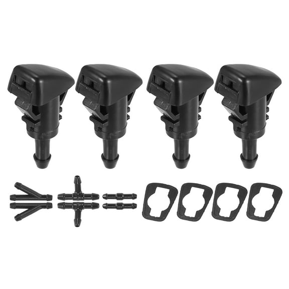 4pcs Car Front Windshield Washer Nozzle Sprayer Single Hole Replacement for Mitsubishi Eclipse 2006-2012 47185