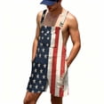 thumbnail image 5 of JAJAHO American Flag Overalls Mens Casual Rompers With Adjustable Straps Independence Day Celebration Bib Shorts 4Th Of July Outfit, 5 of 7