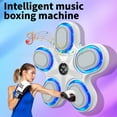 thumbnail image 3 of Fufafayo under $5 Music Punching Machine, Boxing Smart Music Punching Machine with LED Lights, Bluetooth Sensor Wall Mounted Training Equipment, 9 Speed Punching Bag for Home Gym, 3 of 6