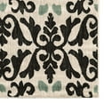 thumbnail image 2 of Linon Home Decor Elegance Area Rug Collection, Ivory and Black, 8' x 10', 2 of 6