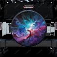 thumbnail image 1 of Colorful Abstract Cloudlike Polyester Universal Spare Wheel Tire Cover Custom Tire-Covers for Trailer RV SUV Truck Camper, 1 of 5