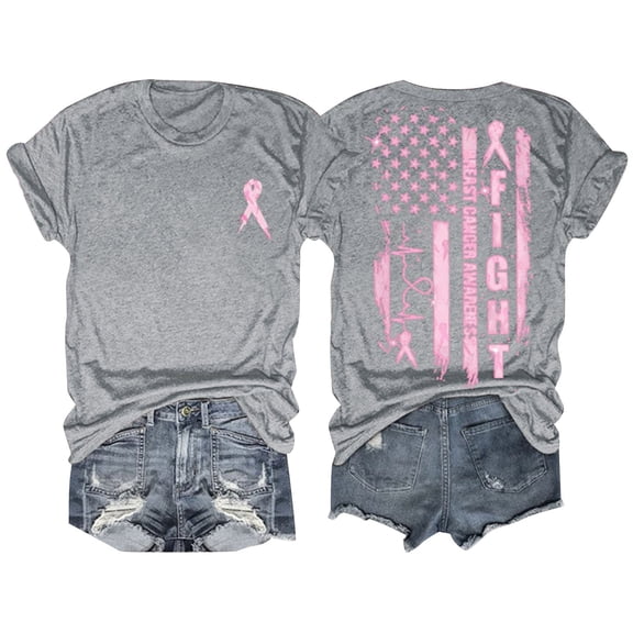 T-Shirts For Women Breast Cancer Awareness Breast Cancer Awareness T Shirt Womens Tops