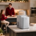 thumbnail image 2 of Midea MERI26B1AGY Countertop Bullet-Ice Maker, 8 Ice Bullets Ready in 6 Minutes, 26lbs/24H, Self-Cleaning Function with Ice Scoop and Basket for Home/Office/RV, 2 of 7