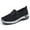 Black, variant on Women Casual Shoes Round Toe Mesh Upper Slip On Casual Sneakers Breathable Non Slip Footwear For Summer ,Us Size:8