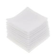 thumbnail image 1 of 10 Pack Classic Hankies Pocket Square Towel White Men's Handkerchief 11 X 11 Inch, 1 of 8