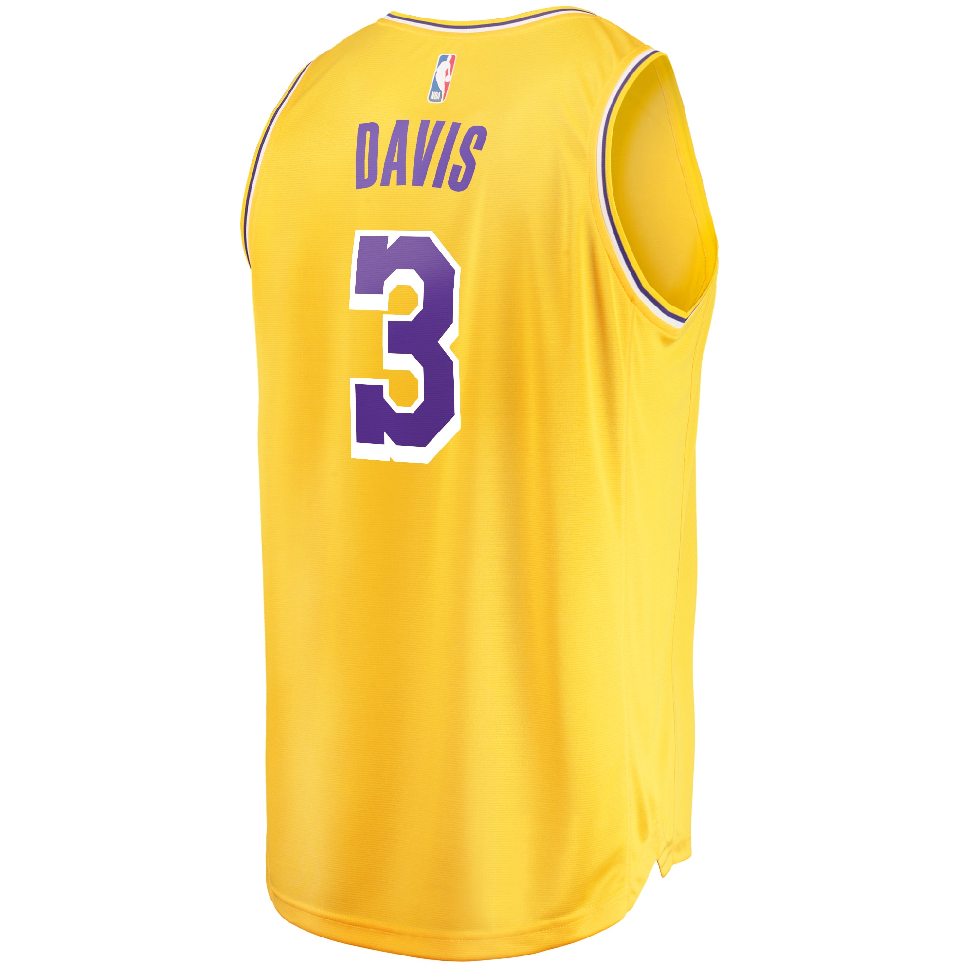 Men's Fanatics Anthony Davis Gold Los Angeles Lakers Fast Break Replica ...