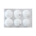 thumbnail image 2 of 6 adornos navideños de bolas para árbol de Navidad, adornos colgantes de 8 cm para Lentejuelas blancas, 2 of 9