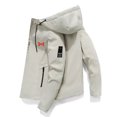 thumbnail image 3 of Chaqueta con capucha para hombre, abrigo de algodón a prueba de viento con cremallera, parka gruesa y cálida, estilo informal, novedad de invierno, 2024, 3 of 5
