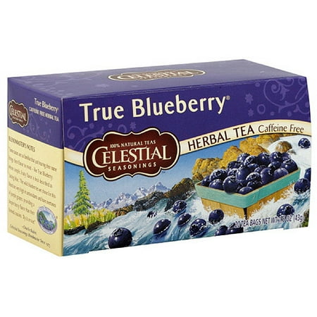 tea blueberry celestial seasonings true herbal pack 20ct brands walmart visit