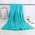 thumbnail image 5 of TWINNIS Super Soft Shaggy Long Faux Blanket, Washable Warm Throw Blanket for Couch Sofa Chair,50"x60",Teal, 5 of 6