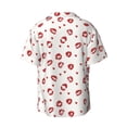 thumbnail image 5 of KLL Lips Kiss Print Men's Shirt Short Sleeve Button Down Summer Cuba Beach Shirts- 4X-Large, 5 of 5