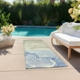 thumbnail image 6 of Addison Rugs Chantille Indoor/Outdoor Transitional Watercolors Blue Washable Runner Rug, 2'3" x 7'6", 6 of 6