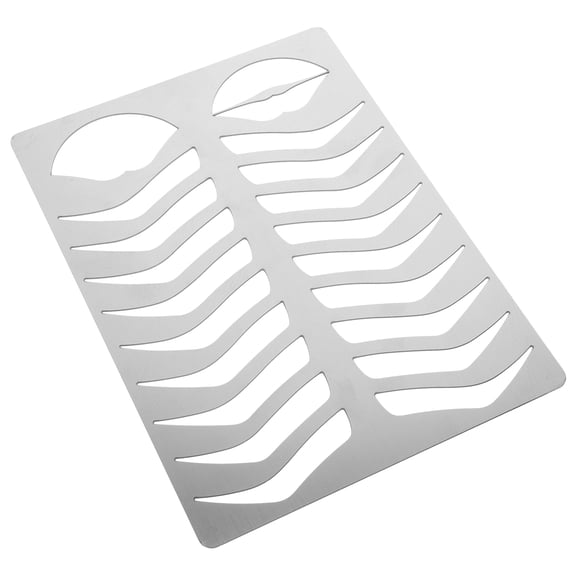 OATIPHO Portable Stainless Steel Eyebrow Shaping Mold Durable Metal Practice Template