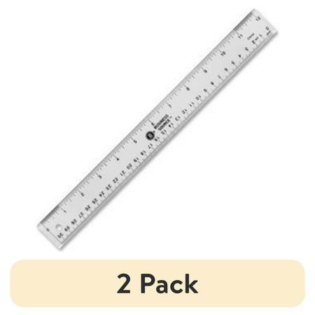 (2 pack) RULER;ACRYLIC;12"