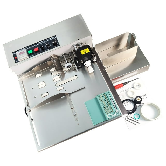 Intbuying MY-380F WIDEN Stainless Steel Print Date Label Machine, Auto Dry Ink Coding, 110V