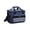A004- Navy, variant on Insulated Cooler Bag, Insulated Lunch Bag, Lunch Bag with Shoulder Strap, Portable Cooler Bag, Khaki Oxford Square 12X7X8 Inch Dual Zipper Thermal Tote, Reflective Strip Accents,