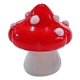 thumbnail image 3 of 2Pcs Hand Blown Mini Colorful Glass Figurines Tiny Art Craft Ornaments, Compact Desktop Decor for Terrarium Aquarium Shelf Window Display Perfect Gift for Women(Red), 3 of 5