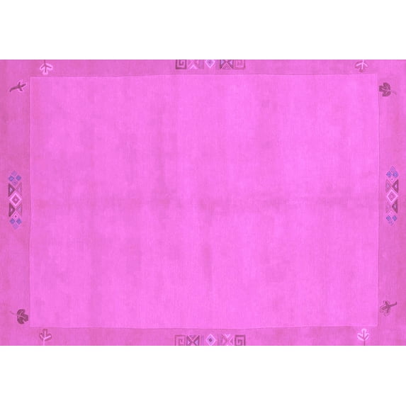 Ahgly Company Indoor Rectangle Abstract Purple Modern Area Rugs, 2' x 4'