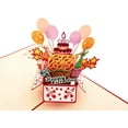 thumbnail image 3 of iGifts and Cards Happy 65th Red Birthday Party Box 3D Pop up Greeting Card – Sixty-Five, Awesome, 3 of 6