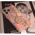 thumbnail image 2 of for iPhone 14 Pro Max Case, Cute Rhinestone Glitter Sparkle Bling Luxury Shiny 3D Crystal Diamond Flower Rose Queen Soft TPU Edge Girls for Apple iPhone 14 Pro Max 6.7 inch, 2 of 6
