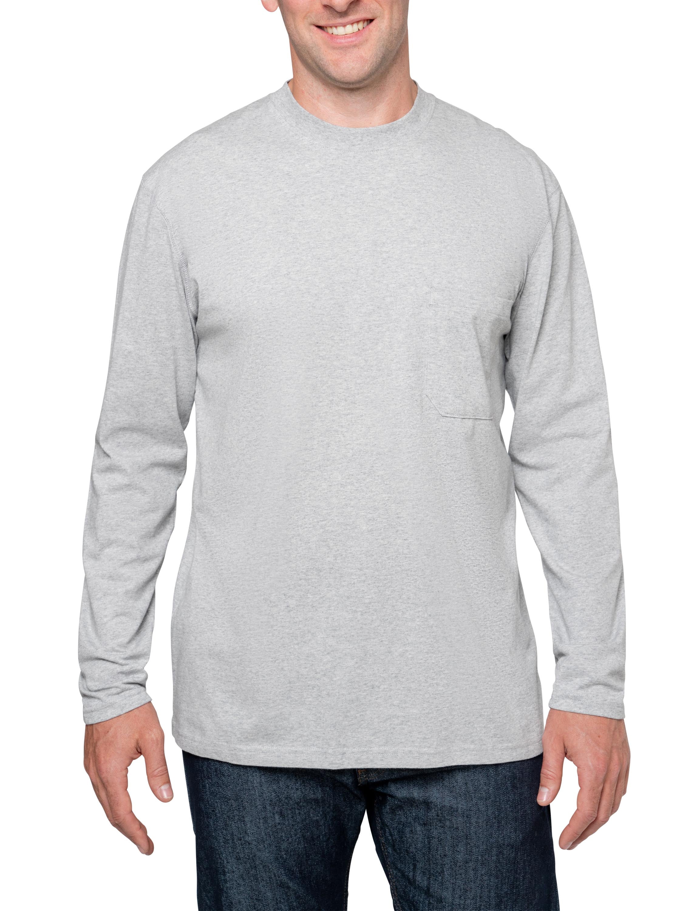 Insect Shield Men's UPF Dri-Balance Long Sleeve Pocket T-Shirt, Heather ...