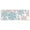 Blue and Pink, variant on Blue and Pink Christmas Snowflake Pattern Kitchen Rug Mat,Kitchen Runner Rugs Non Skid Washable,Decorative Kitchen Floor Mats for Kitchen,Sink,Laundry,17"X47"