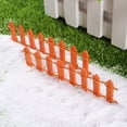thumbnail image 2 of TEHAUX 1Pack Mini Fence Ornament Decorative Wood Orange for Christmas Tree Decorations, 2 of 8