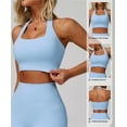 thumbnail image 2 of Parte de atrás bonita, Sujetador deportivo con cuello  for correr, sujetador de Fitness de secado rápido, chaleco de Yoga Push-Up for mujer, transpirable, 2 of 7