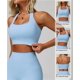 thumbnail image 2 of Parte de atrás bonita, Sujetador deportivo con cuello  for correr, sujetador de Fitness de secado rápido, chaleco de Yoga Push-Up for mujer, transpirable, 2 of 7