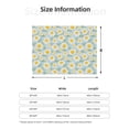 thumbnail image 5 of Naloa Daisies Flowers Flannel Blankets - Thick and Warm Blanket for Winter, Soft Fuzzy Plush King Blanket for All Seasons40"x30", 5 of 6
