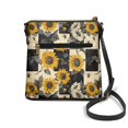 thumbnail image 2 of Kuiaobaty Sunflower Bee Plaid Print Crossbody Bag for Women, Lightweight Casual Vegan Leather Sling Purse with Smooth Zipper, Multi Pocket Travel Shoulder Handbag, Waterproof Hobo Bag Crossbody, 2 of 7